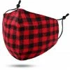 Confête Accessories SOLD OUT - Red And Black Buffalo Plaid Cloth Face Mask