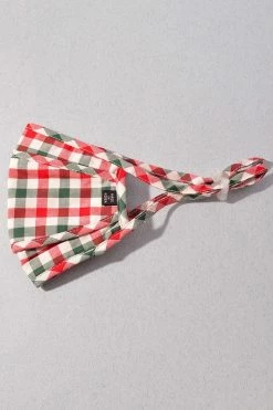 Confête Red And Green Plaid Cloth Face Mask Accessories