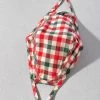 Confête Red And Green Plaid Cloth Face Mask Accessories
