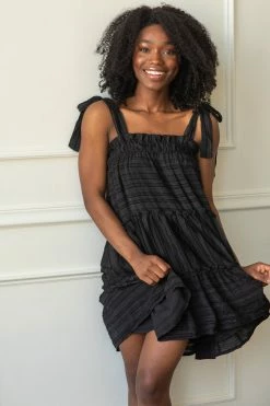 Entro SOLD OUT - Roma Black Shoulder-Tie Mini