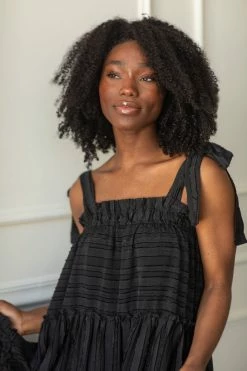 Entro SOLD OUT - Roma Black Shoulder-Tie Mini