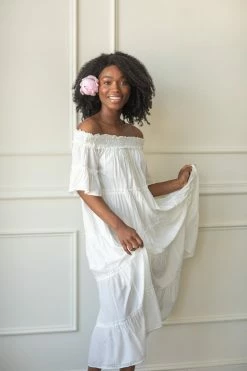 Entro Clothing Rosie Off The Shoulder Midi