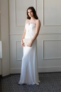 Confête The Bridal Suite Julianna Strapless White Maxi
