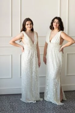 Confête Clothing Victoria Sequin Column Dress