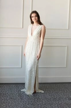 Confête Clothing Victoria Sequin Column Dress