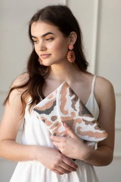 Confête Paisley Beaded Clutch Accessories