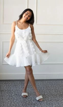 Entro Clothing SOLD OUT - Molly Pom Pom Tank Dress