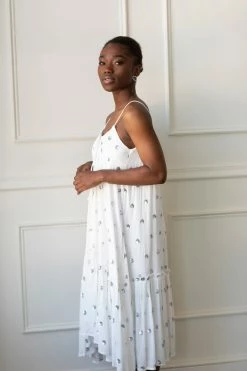 Confête Sequin Polka Dot Midi Clothing