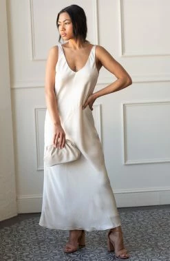 Line And Dot Lou Lou Satin Dress