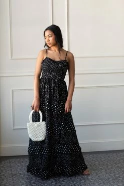 Confête SOLD OUT - Olivia Polka Dot Ruffle Maxi