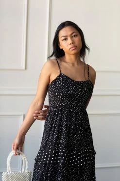 Confête SOLD OUT - Olivia Polka Dot Ruffle Maxi