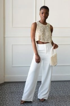 Endless Rose SOLD OUT - Beaded Crop Top The Bridal Suite