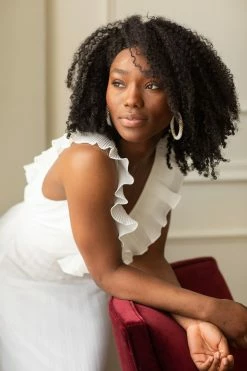 If By Sea Ravello Deep V Pleated Maxi Dress - White