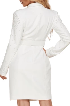 Confête Yvonne Pearl Blazer Mini Dress Clothing