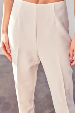 Do + Be Clothing Molly White Pencil Pants