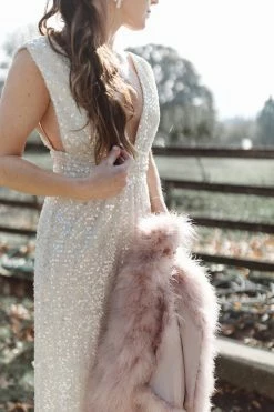 Elliatt Avery Blush Feather Jacket Clothing