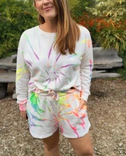 Confête Cali Sunset Tie-Dye Shorts Clothing