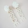 Confête Bride Acrylic Dangle Earrings The Bridal Suite
