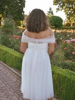 Amsale Bridal Louisa Tulle Midi Dress