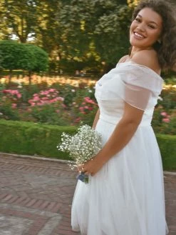 Amsale Bridal Louisa Tulle Midi Dress