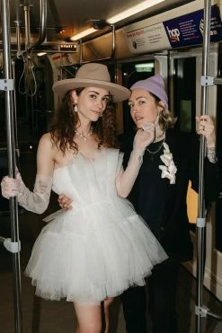 Confête Pre-Order - Alizee Tulle Mini Dress - White