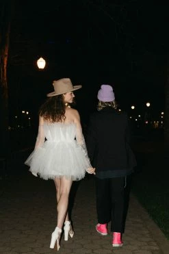 Confête Pre-Order - Alizee Tulle Mini Dress - White