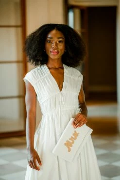 ASTR Lorrie Sleeveless Ruched Midi Dress Clothing