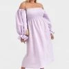 Sleeper Clothing Atlanta Linen Dress - Lavender