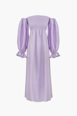 Sleeper Clothing Atlanta Linen Dress - Lavender