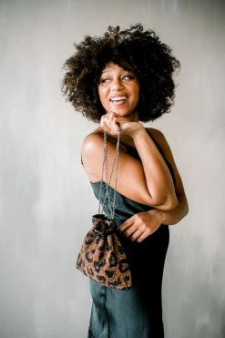 Confête Beaded Leopard Pouch Accessories