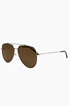 Otra Eyewear Billie Sunglasses - Brown/ Gold Accessories