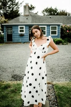 English Factory Polka Dot Maxi Dress Clothing