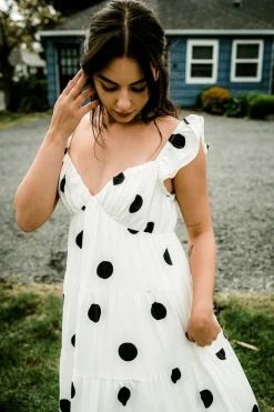 English Factory Polka Dot Maxi Dress Clothing