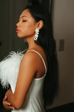 Sleeper Clothing Boheme Slipdress With Feathers