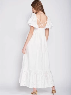 En Saison Brandi Eyelet Maxi Dress Clothing