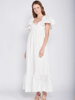 En Saison Brandi Eyelet Maxi Dress Clothing
