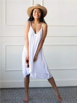 ELAN Island Mini White Beach Cover Up