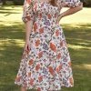 Olivia James Bridget Dress - Almond Fall Floral Clothing