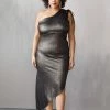 Confête Liz Bronze Bodycon Midi Dress