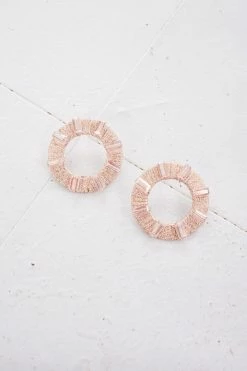 Treasure Jewels Carmen Pink Circle Studs