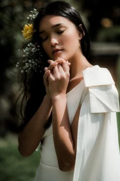 Confête Caila One Shoulder Maxi With Cape