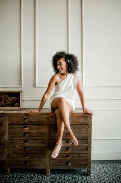 Jay Godfrey SOLD OUT - Calgary One Shoulder White Mini Dress