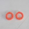 Treasure Jewels Camille Coral Beaded Circle Stud Earrings Accessories