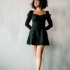 Do + Be Carolina Black Skater Mini Dress Clothing