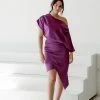 Elliatt Carson One Shoulder Sheath Dress - Orchid Clothing