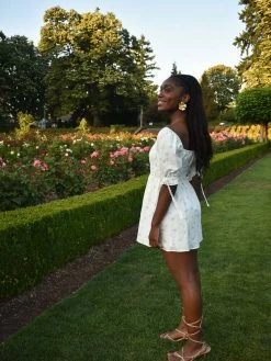 Charlie Holiday Valentine Light Blue Butterfly Mini Dress