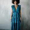 Confête Clothing Clara Ruffle Tier Maxi Dress - Deep Teal 1 Confête Clothing Clara Ruffle Tier Maxi Dress - Deep Teal
