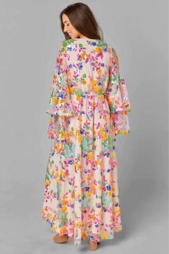 Buddy Love Colette Paradise Long Sleeved Maxi Dress Clothing