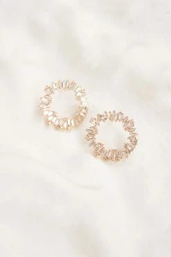 Linny Co The Bridal Suite Vivian Crystal Circle Stud Earrings