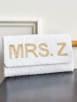 Confête Customizable Bridal Initial Clutch The Bridal Suite